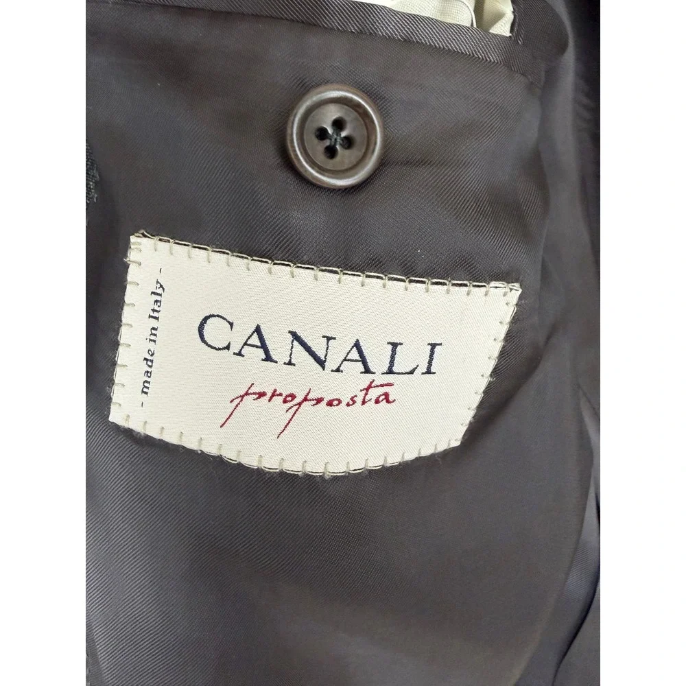 Canali Proposta Mens Grey 100% Pure Wool 3-Button‎ Blazer Sport Coat Italy 54R